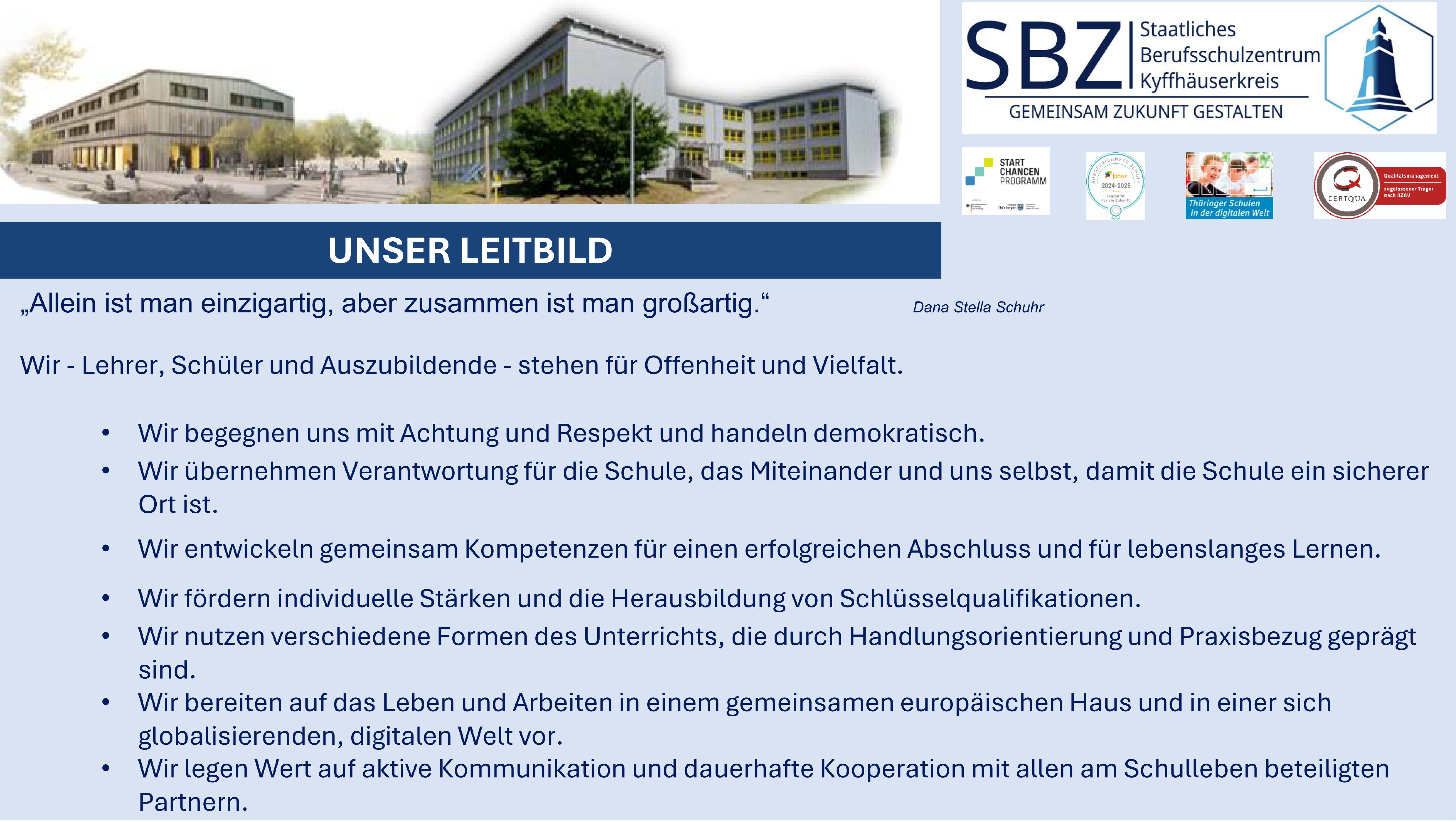 Unser Leitbild